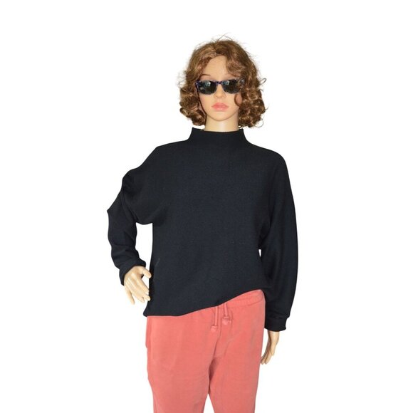 Zyia Onyx Asana Black Funnel Neck Pullover Sweater Women's Size Large Activewear - Picture 3 of 8